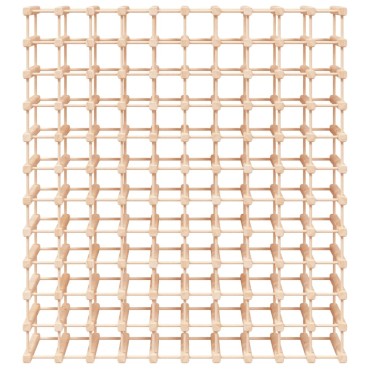 vidaXL Ραφιέρα Κρασιών 120 Κρασιά 112,5x23x123,5cm Μασίφ Ξύλο Πεύκου 1 τεμ.