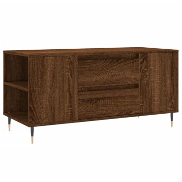 vidaXL Τραπεζάκι Σαλονιού Καφέ Δρυς 102x44,5x50cm Επεξεργασμένο Ξύλο 1 τεμ.