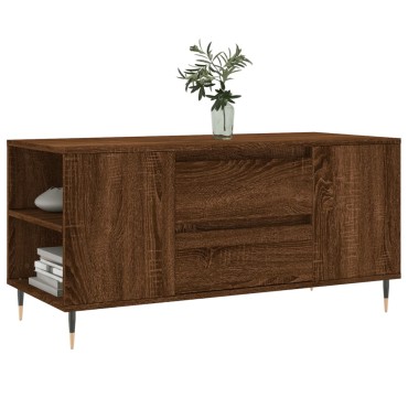 vidaXL Τραπεζάκι Σαλονιού Καφέ Δρυς 102x44,5x50cm Επεξεργασμένο Ξύλο 1 τεμ.