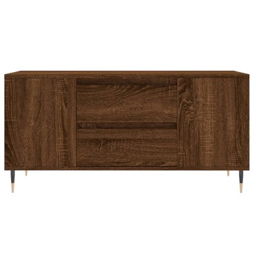 vidaXL Τραπεζάκι Σαλονιού Καφέ Δρυς 102x44,5x50cm Επεξεργασμένο Ξύλο 1 τεμ.