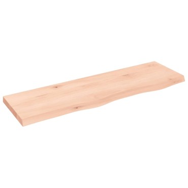 vidaXL Πάγκος Μπάνιου 100x30x(2-4) εκ. από Ακατέργαστο Μασίφ Ξύλο