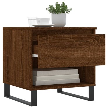 vidaXL Τραπεζάκια Σαλονιού 2 τεμ. Καφέ Δρυς 50x46x50cm Επεξ. Ξύλο