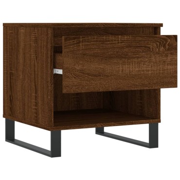 vidaXL Τραπεζάκια Σαλονιού 2 τεμ. Καφέ Δρυς 50x46x50cm Επεξ. Ξύλο
