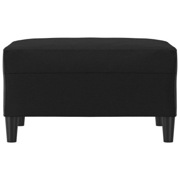 vidaXL Υποπόδιο Μαύρο 70x55x41cm από Συνθετικό Δέρμα 1 τεμ.