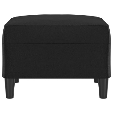 vidaXL Υποπόδιο Μαύρο 70x55x41cm από Συνθετικό Δέρμα 1 τεμ.