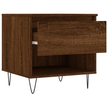 vidaXL Τραπεζάκια Σαλονιού 2 τεμ. Καφέ Δρυς 50x46x50cm Επεξ. Ξύλο