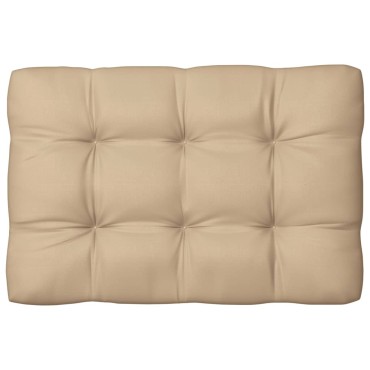 vidaXL Μαξιλάρι Παλέτας Μπεζ 120x80x12cm Υφασμάτινο