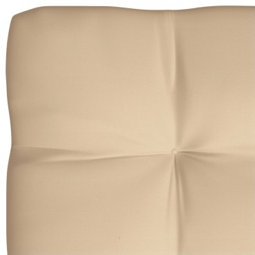 vidaXL Μαξιλάρι Παλέτας Μπεζ 120x80x12cm Υφασμάτινο