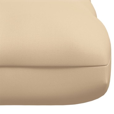 vidaXL Μαξιλάρι Παλέτας Μπεζ 120x80x12cm Υφασμάτινο