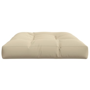 vidaXL Μαξιλάρι Παλέτας Μπεζ 120x80x12cm Υφασμάτινο