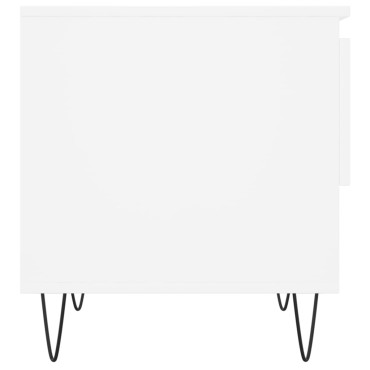 vidaXL Τραπεζάκι Σαλονιού Λευκό 50x46x50cm από Επεξεργ. Ξύλο 1 τεμ.