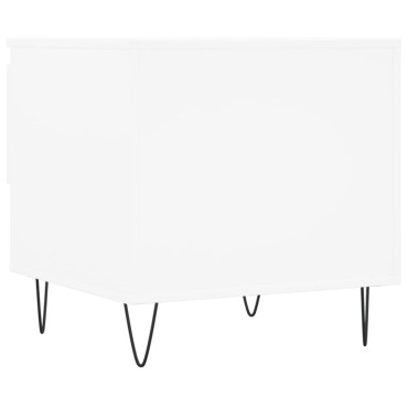 vidaXL Τραπεζάκι Σαλονιού Λευκό 50x46x50cm από Επεξεργ. Ξύλο 1 τεμ.