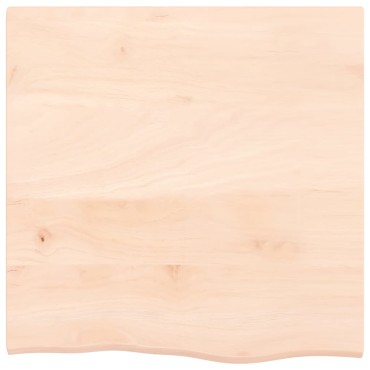 vidaXL Επιφάνεια Τραπεζιού 60x60x2cm Ακατέργαστο Μασίφ Ξύλο Δρυός 1 τεμ.