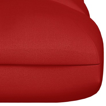 vidaXL Μαξιλάρι Καναπέ Παλέτας Κόκκινο 120x80x12cm Υφασμάτινο