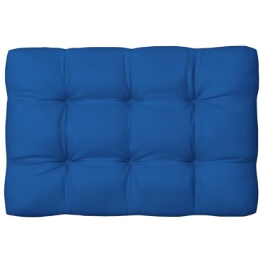 vidaXL Μαξιλάρι Παλέτας Μπλε Ρουά 120x80x12cm Υφασμάτινο