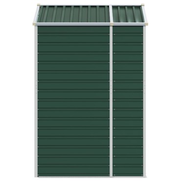 vidaXL Αποθήκη Κήπου Πράσινη 191x130x198 εκ. Γαλβανισμένο Ατσάλι