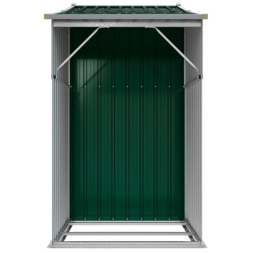 vidaXL Αποθήκη Κήπου Πράσινη 277x93x179 εκ. από Γαλβανισμένο Ατσάλι