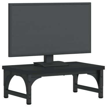 vidaXL Βάση Οθόνης Μαύρη 37 x 23 x 14 εκ. από Επεξεργασμένο Ξύλο
