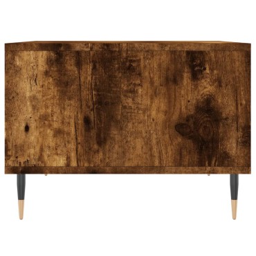 vidaXL Τραπεζάκι Σαλονιού Καπνιστή Δρυς 60x50x36,5cm Επεξεργασμ. Ξύλο 1 τεμ.