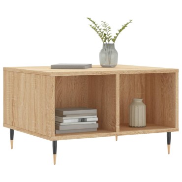 vidaXL Τραπεζάκι Σαλονιού Sonoma Δρυς 60x50x36,5cm Επεξεργασμένο Ξύλο 1 τεμ.