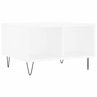 vidaXL Τραπεζάκι Σαλονιού Λευκό 60x50x36,5cm από Επεξεργασμένο Ξύλο 1 τεμ.