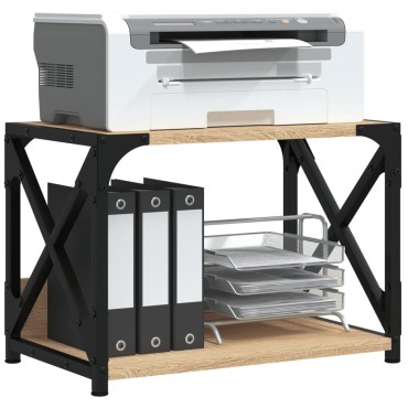 vidaXL Βάση Εκτυπωτή 2 Επιπέδων Sonoma Δρυς 44x26x31,5 εκ Επεξ. Ξύλο