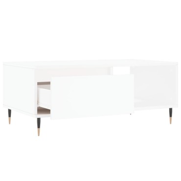 vidaXL Τραπεζάκι Σαλονιού Λευκό 90x50x36,5cm Επεξεργασμένο Ξύλο 1 τεμ.