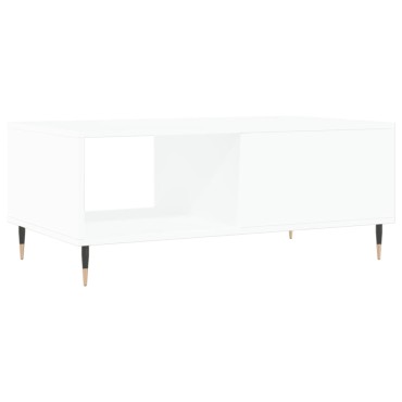 vidaXL Τραπεζάκι Σαλονιού Λευκό 90x50x36,5cm Επεξεργασμένο Ξύλο 1 τεμ.