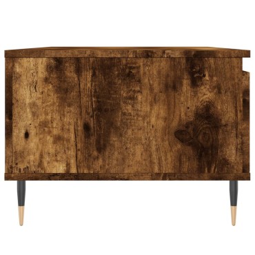vidaXL Τραπεζάκι Σαλονιού Καπνιστή Δρυς 90x50x36,5cm Επεξεργ. Ξύλο 1 τεμ.