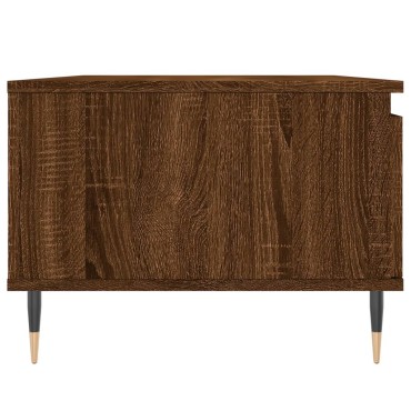 vidaXL Τραπεζάκι Σαλονιού Καφέ Δρυς 90x50x36,5cm Επεξεργασμ. Ξύλο 1 τεμ.