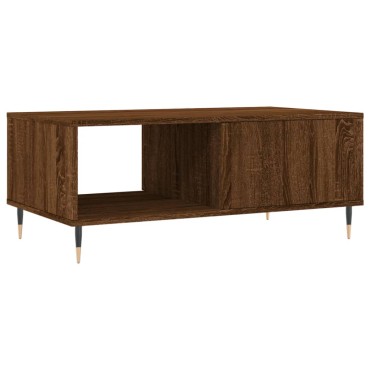 vidaXL Τραπεζάκι Σαλονιού Καφέ Δρυς 90x50x36,5cm Επεξεργασμ. Ξύλο 1 τεμ.