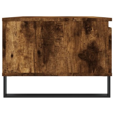 vidaXL Τραπεζάκι Σαλονιού Καπνιστή Δρυς 90x50x36,5cm Επεξεργ. Ξύλο 1 τεμ.