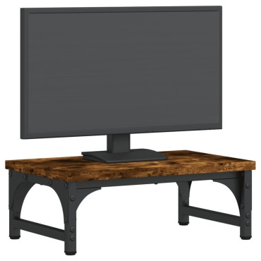 vidaXL Βάση Οθόνης Καπνιστή Δρυς 37x23x14 εκ. από Επεξεργασμένο Ξύλο