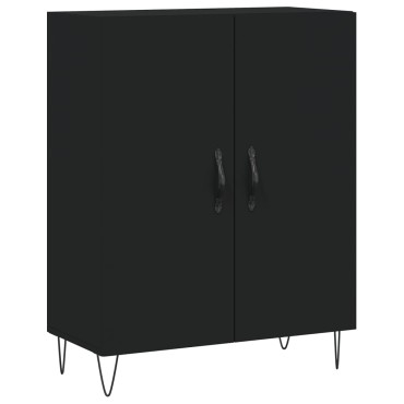 vidaXL Ντουλάπι Μαύρο 69,5x34x180cm από Επεξεργασμένο Ξύλο 1 τεμ.