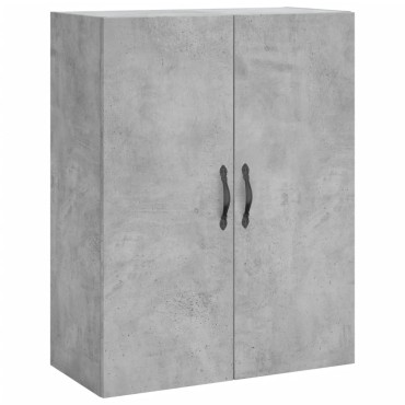vidaXL Ντουλάπι Γκρι Σκυροδέματος 69,5x34x180cm Επεξεργασμένο Ξύλο 1 τεμ.