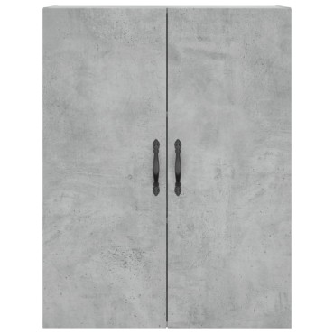 vidaXL Ντουλάπι Γκρι Σκυροδέματος 69,5x34x180cm Επεξεργασμένο Ξύλο 1 τεμ.