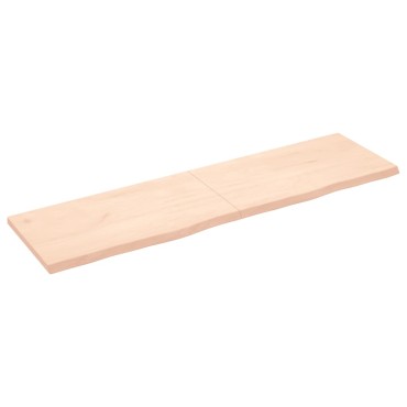 vidaXL Επιφάνεια Τραπεζιού 180x50x(2-4)cm Ακατέργαστο Μασίφ Ξύλο Δρυός 1 τεμ.