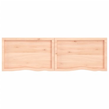 vidaXL Επιφάνεια Τραπεζιού 180x50x(2-4)cm Ακατέργαστο Μασίφ Ξύλο Δρυός 1 τεμ.