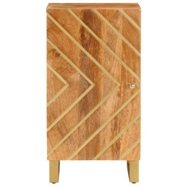 vidaXL Βοηθητικό Έπιπλο Καφέ/Μαύρο 40x33,5x75cm Μασίφ Ξύλο Μάνγκο 1 τεμ.
