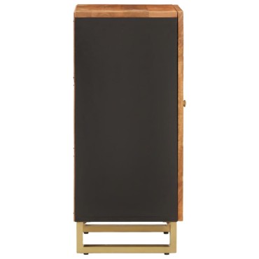 vidaXL Βοηθητικό Έπιπλο Καφέ/Μαύρο 40x33,5x75cm Μασίφ Ξύλο Μάνγκο 1 τεμ.