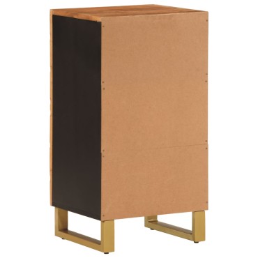 vidaXL Βοηθητικό Έπιπλο Καφέ/Μαύρο 40x33,5x75cm Μασίφ Ξύλο Μάνγκο 1 τεμ.