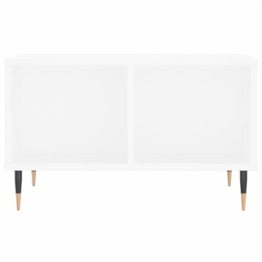 vidaXL Τραπεζάκι Σαλονιού Λευκό 60x50x36,5cm από Επεξεργασμένο Ξύλο 1 τεμ.
