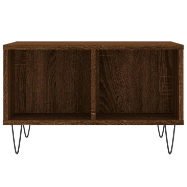 vidaXL Τραπεζάκι Σαλονιού Καφέ Δρυς 60x50x36,5cm Επεξεργασμένο Ξύλο 1 τεμ.