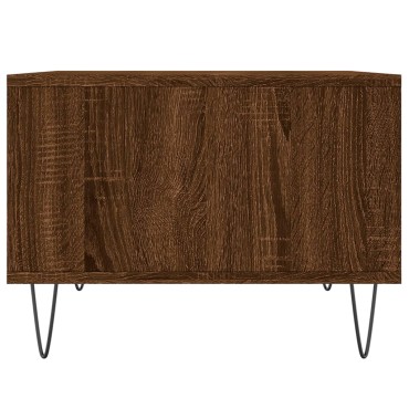 vidaXL Τραπεζάκι Σαλονιού Καφέ Δρυς 60x50x36,5cm Επεξεργασμένο Ξύλο 1 τεμ.