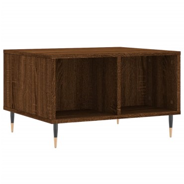 vidaXL Τραπεζάκι Σαλονιού Καφέ Δρυς 60x50x36,5cm Επεξεργασμένο Ξύλο 1 τεμ.