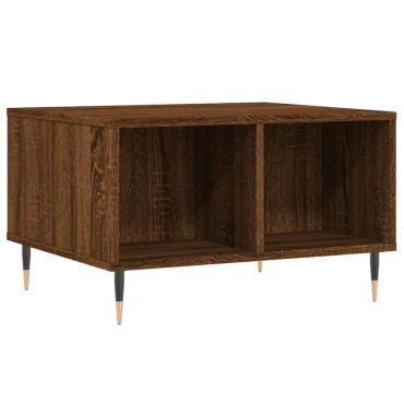 vidaXL Τραπεζάκι Σαλονιού Καφέ Δρυς 60x50x36,5cm Επεξεργασμένο Ξύλο 1 τεμ.