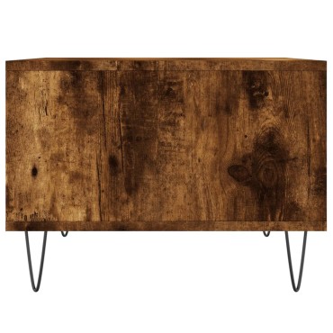 vidaXL Τραπεζάκι Σαλονιού Καπνιστή Δρυς 60x50x36,5cm Επεξεργασμ. Ξύλο 1 τεμ.