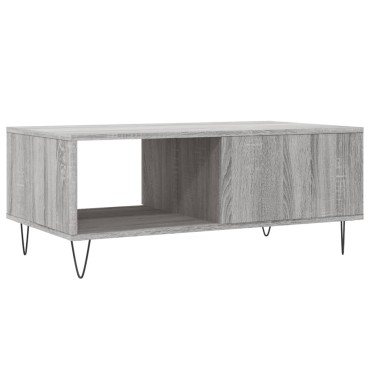 vidaXL Τραπεζάκι Σαλονιού Γκρι Sonoma 90x50x36,5cm Επεξεργασμένο Ξύλο 1 τεμ.
