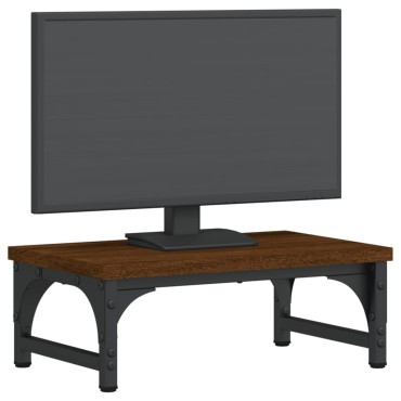 vidaXL Βάση Οθόνης Καφέ Δρυς 37 x 23 x 14 εκ. από Επεξεργασμένο Ξύλο