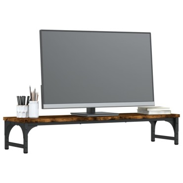 vidaXL Βάση Οθόνης Καπνιστή Δρυς 85x23x15,5 εκ. από Επεξεργασμένο Ξύλο